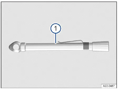 Fig. 3 Pieza adicional de las herramientas de a bordo